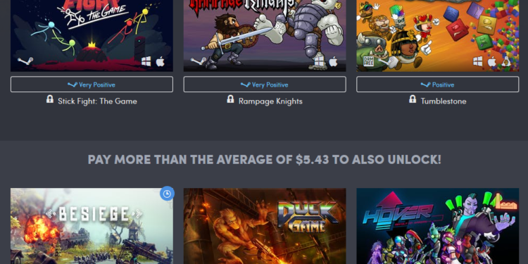 A selection of six of the seven games in Humble Bundle's multiplayer bundle