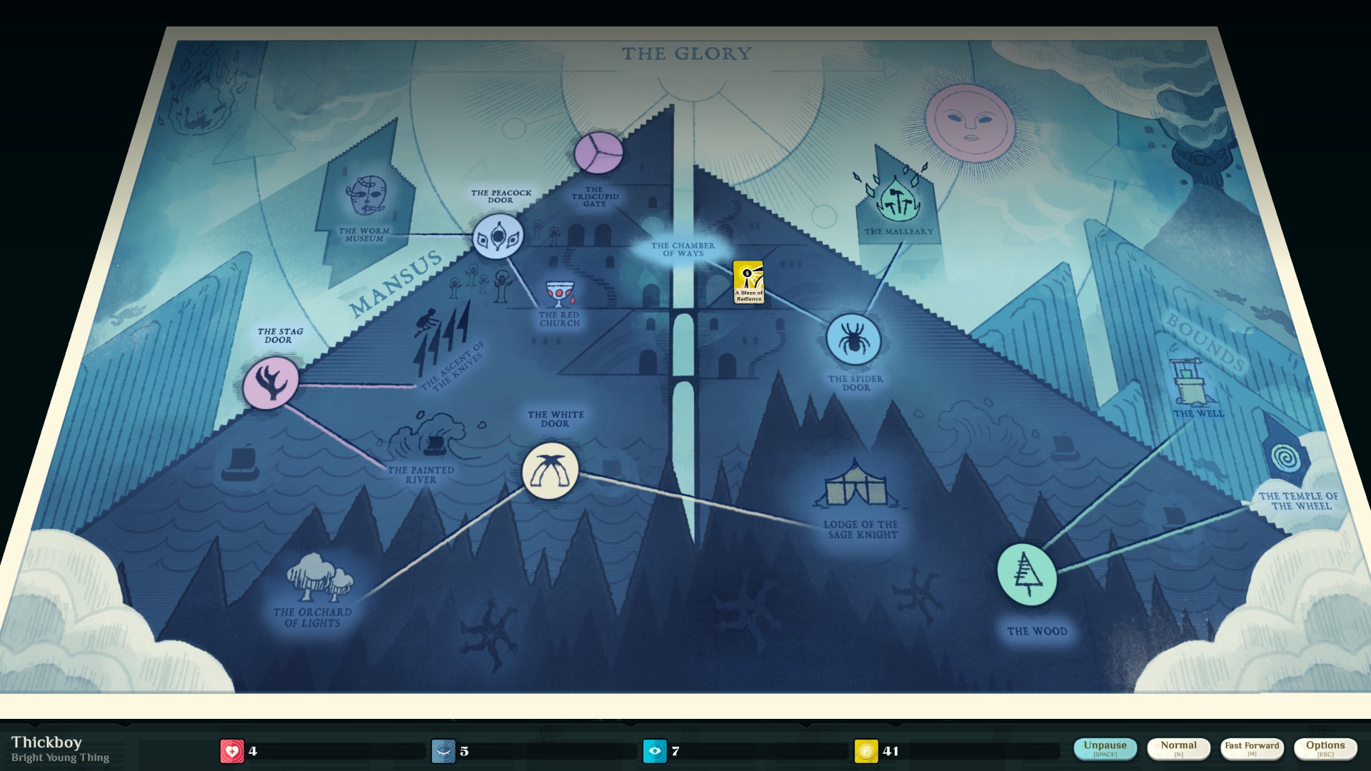 A map of some esoteric realm that does not really exist. Maybe it is all a dream or perhaps you forgot to wear eye protection.