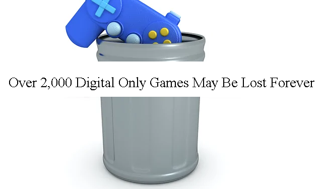 Sony, throwing games right into the garbage?