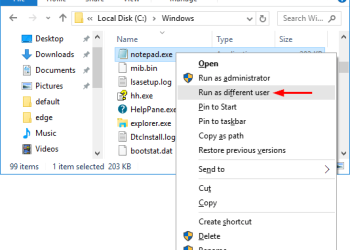 3 Ways to Run An Application as Different User in Windows 10