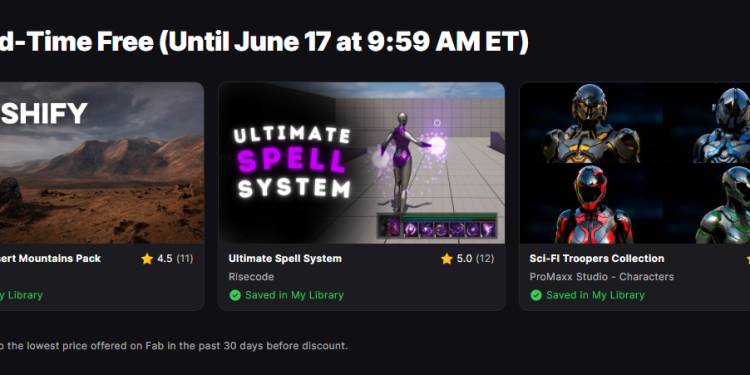 Unlocking Creativity: Limited-Time Free Assets on Fab Store (June )